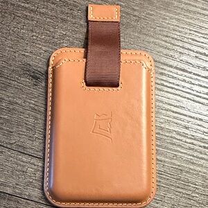Kings Loot, Leather IPhone Mag Saf Card Holder, tan